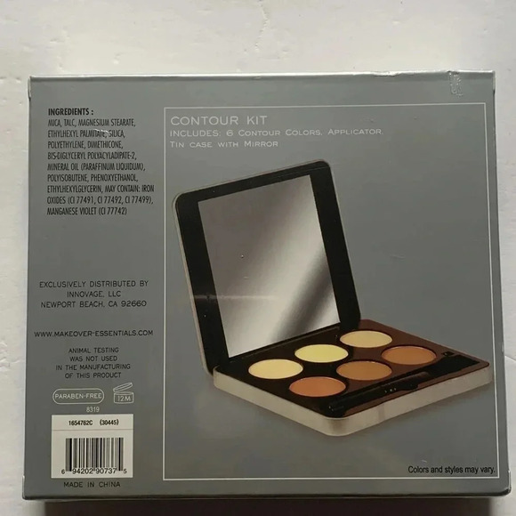 Makeover Essentials Face Contour Pallet Kit 6 Colors with Mirror New - Picture 2 of 6